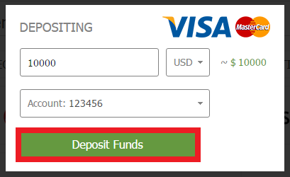 FBS card deposit amount