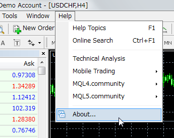 metatrader4 version update build help about