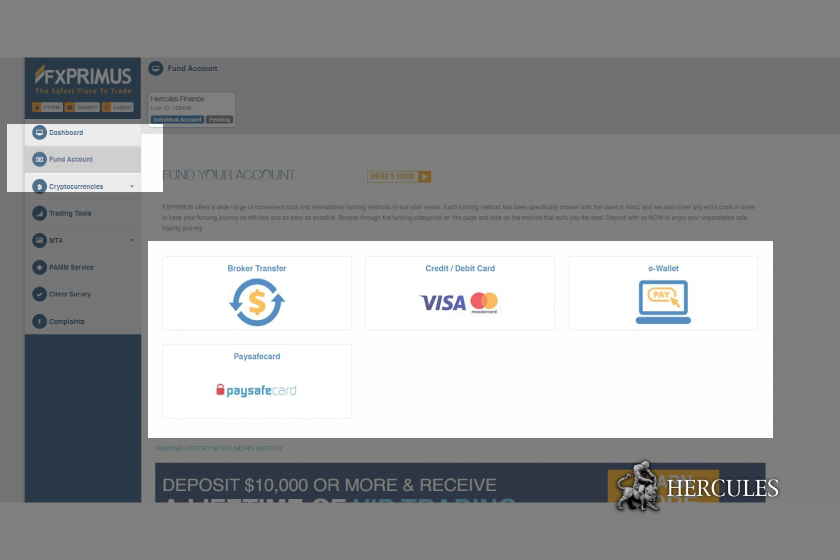 fxprimus-deposit-fund-client-portal-how