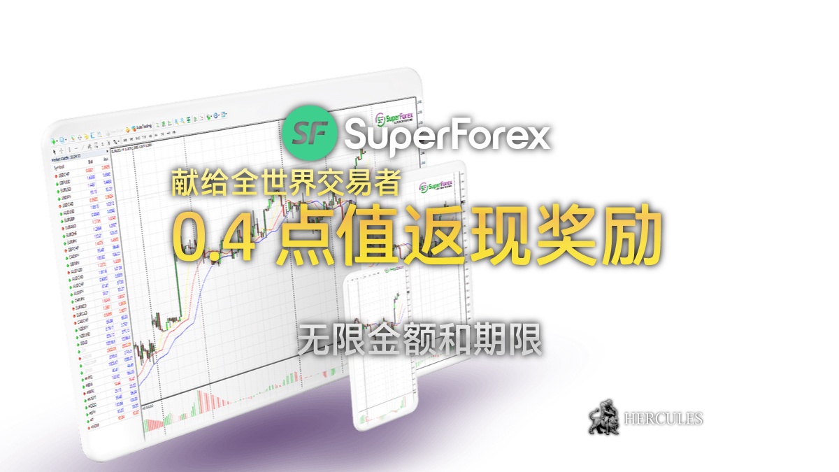 SuperForex - SuperForex 0.4 点值返现奖励