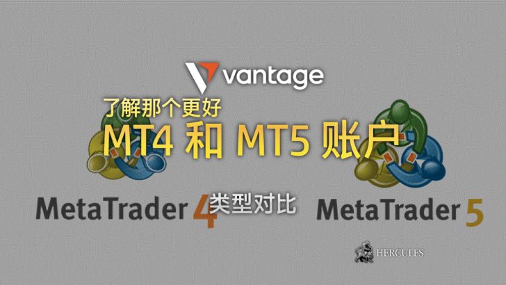 Vantage MT4 和 MT5 账户类型对比