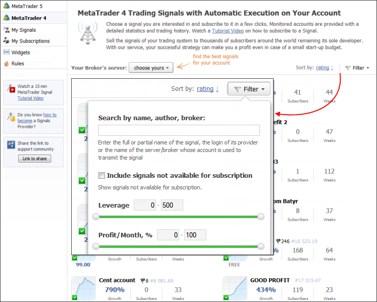 Sorting and Filtering mql4 and mql5