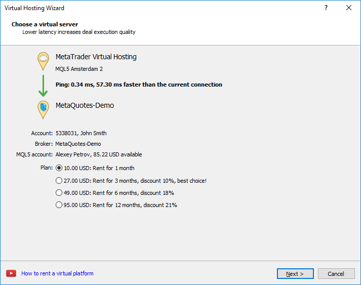 how to setup vps on mt4 mt5 Service plan conditions are defined by hosting companies.