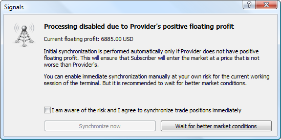 mql4 mql5 processing disabled due to provider's positive floating profit