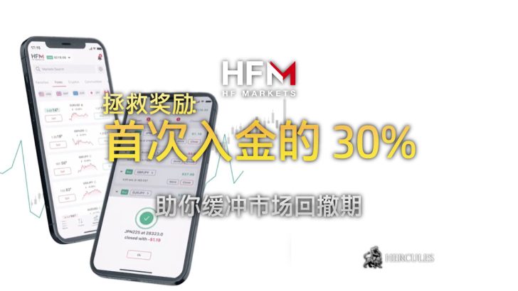 HFM 的入金奖励可支持交易期间的回撤损失