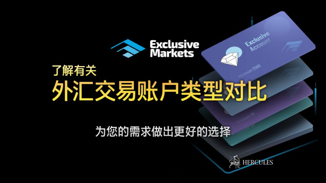 Exclusive Markets 外汇交易账户类型对比