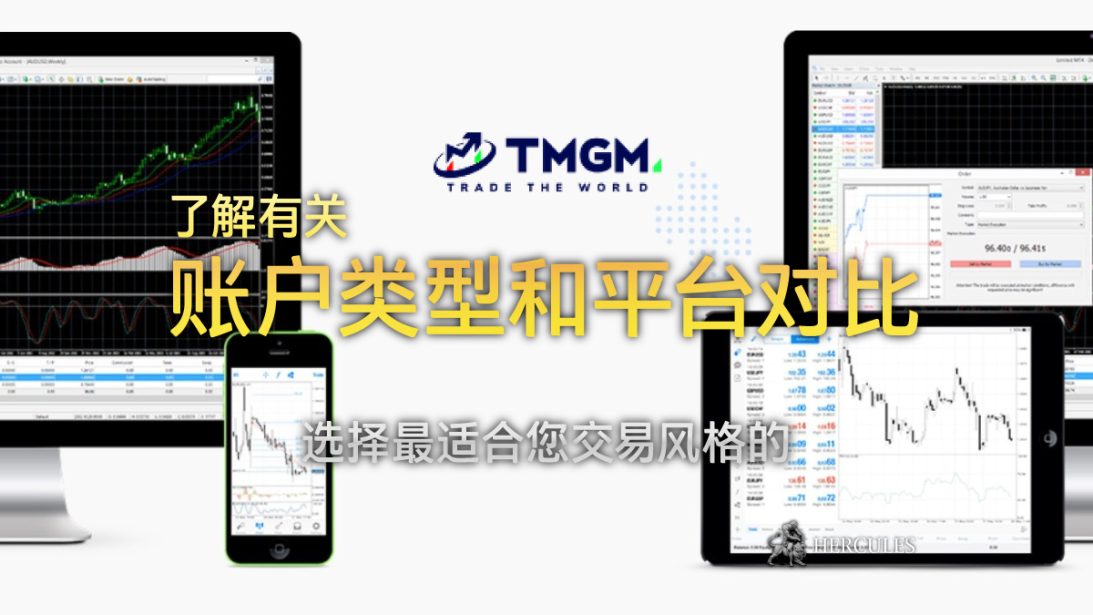 TMGM 外汇交易账户类型和平台比较