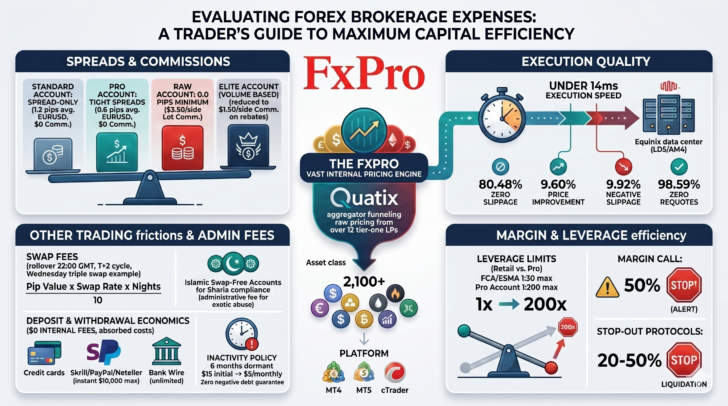 FXPro Report Spread, Swap Cost, Funding Fees and other Commissions