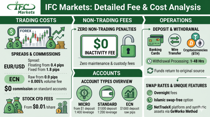 ifcmarkets-报告：价差、掉期成本、融资费用和其他
