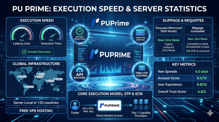 PUPrime 报告：执行速度、滑点 (Slippage)、订单拒绝/重新报价 (Requotes) 等