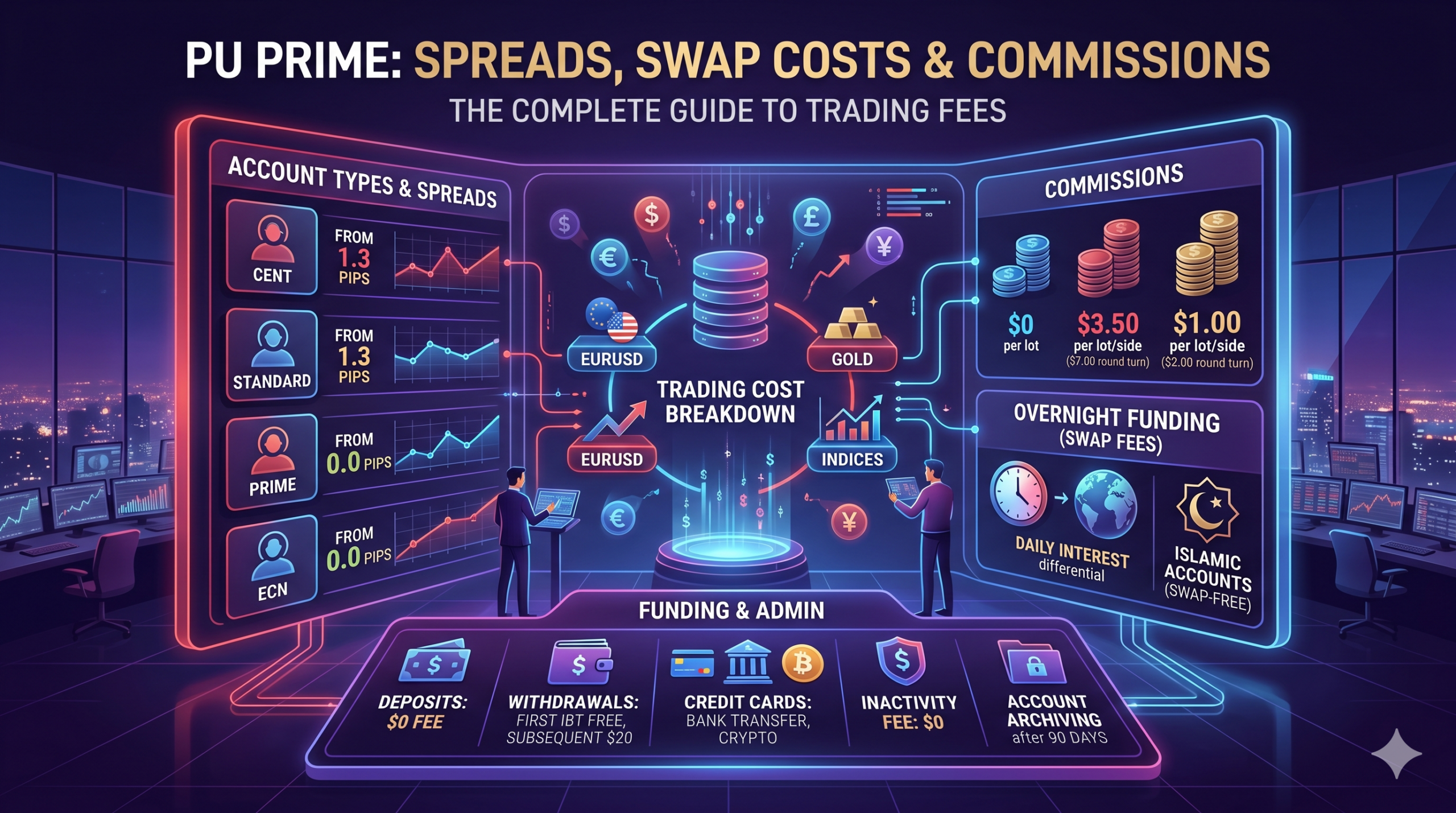 PU Prime - 2026年5月 PU Prime 报告：点差 (spread)、隔夜利息 (swap) 成本、资金费及其他佣金