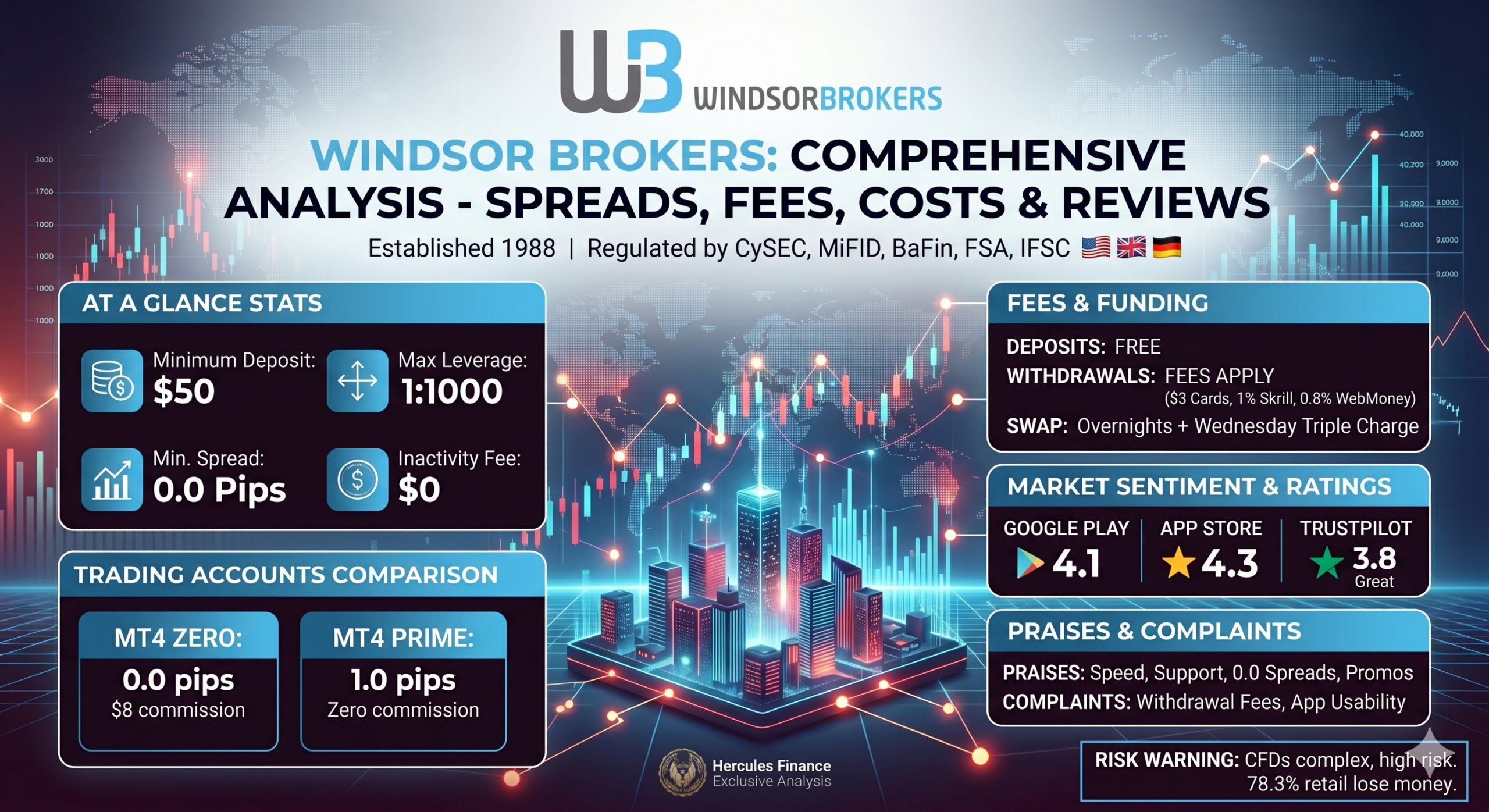 Windsor Brokers (温莎经济) (温莎经济) - 2026年5月温莎经纪 (Windsor Brokers) 报告：点差 (Spread)、隔夜利息 (Swap) 成本、入金费用及其他佣金 (Commissions)